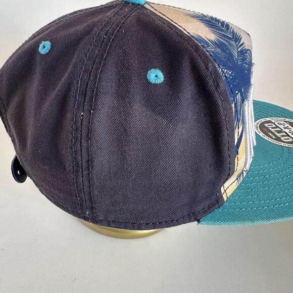 Las Vegas OTTO Baseball Cap Multicolor Embroidered Logo Snapback Hat Palms Print - Picture 7 of 14